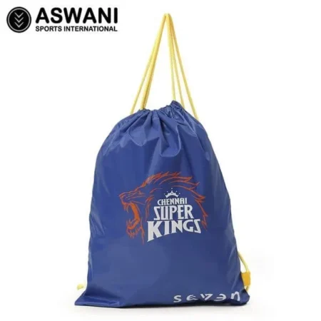 Chennai Super Kings CSK Official IPL Gym Sack/Sling Bag, Blue 