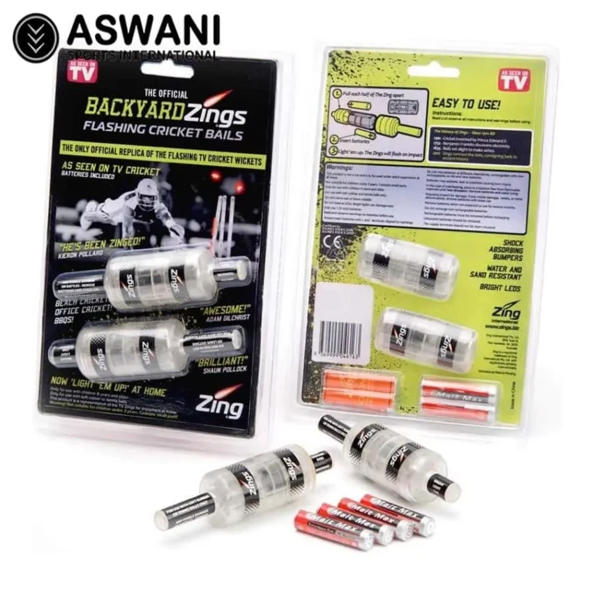 Backyard Zings Flashing Cricket Bails - Set of 2 (IPL)