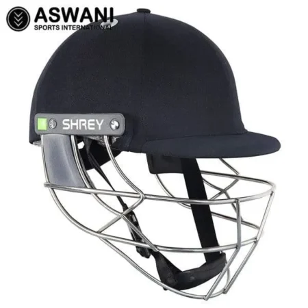 2024 Shrey Koroyd Cricket Helmet, Stainless Steel Grill, Navy 
