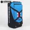 Gray Nicolls Team 200 Cricket Wheelie Kit Bag, Black/Cyan 